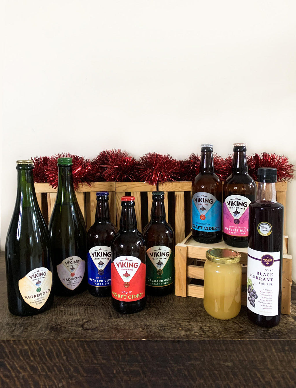 Christmas Hamper of Ciders Liqueurs Honey